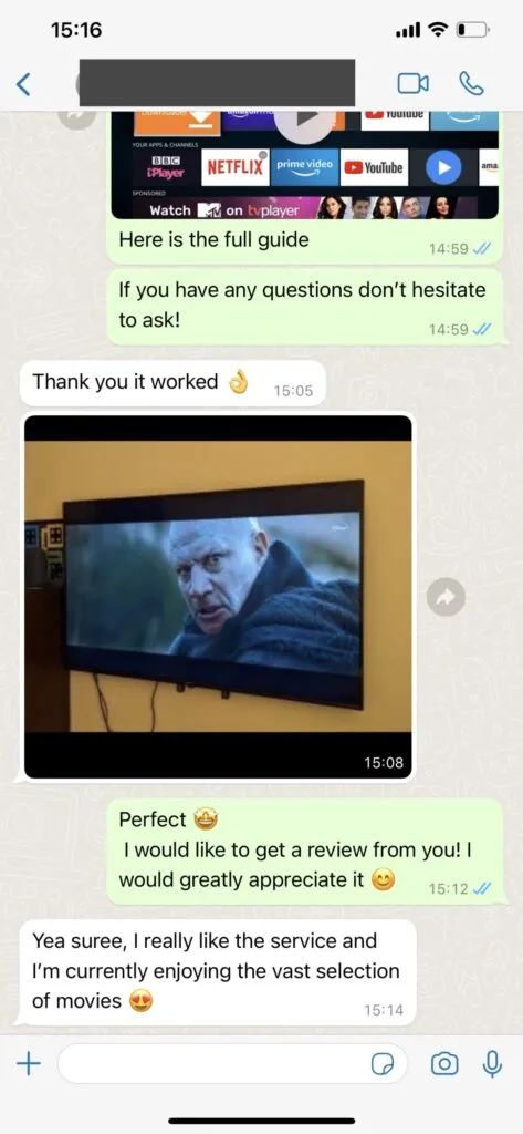 IPTV Climb WhatsApp ervaring 1 in de eerste reeks