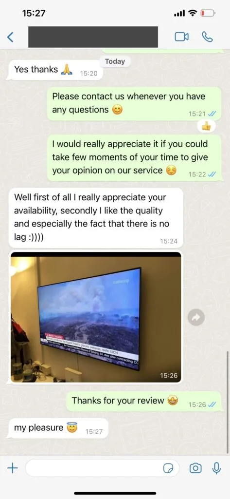 IPTV Climb WhatsApp ervaring 2 in de eerste reeks
