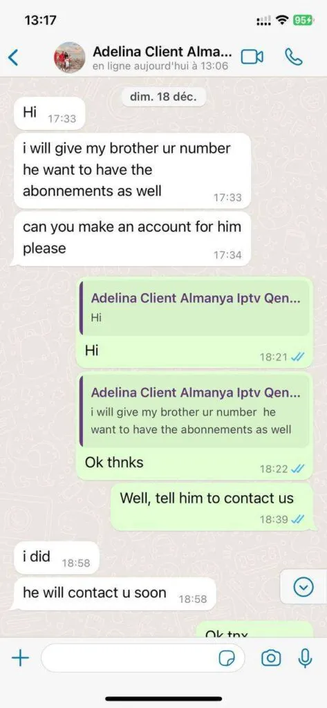 IPTV Climb WhatsApp ervaring 5 in de eerste reeks